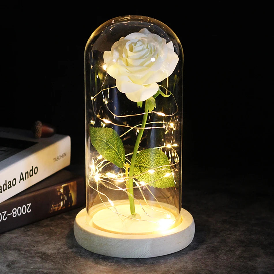 Drop Shipping Galaxy Rose Artificial Flowers Beauty and the Beast Rose Wedding Decor Creative Valentine'S Day Mother'S Gift