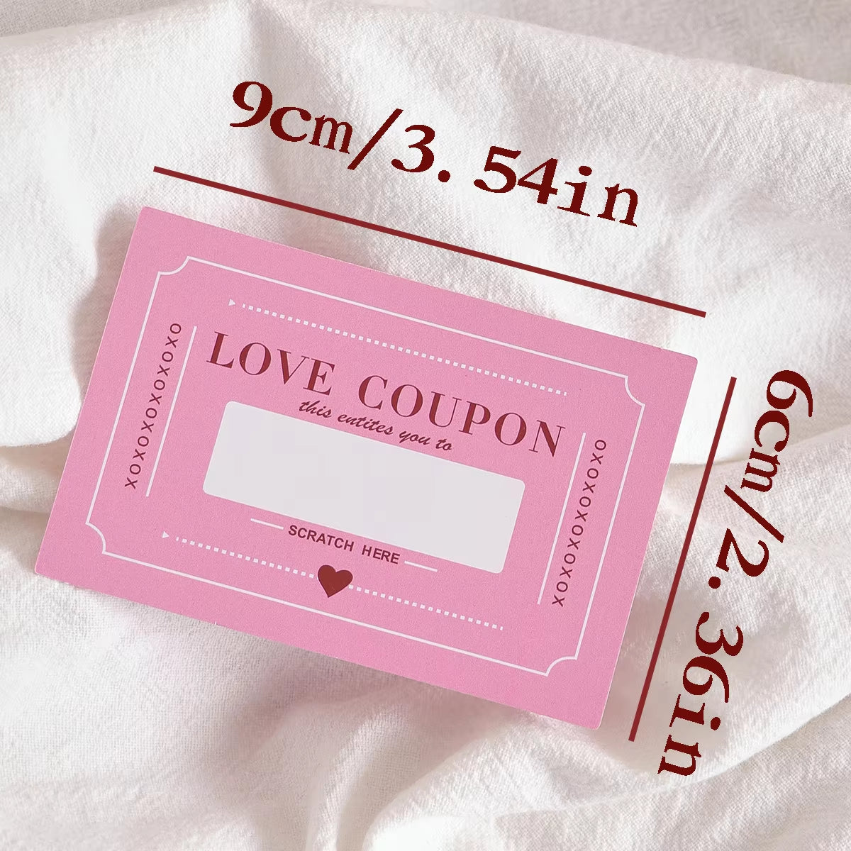 Scratch-Off Love Coupons, 10 Pieces, DIY Valentine'S Day Love Coupons, Creative Birthday Gifts for Boyfriends